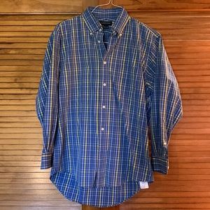 Lands End 15 1/2 32 long sleeved cotton button-down shirt